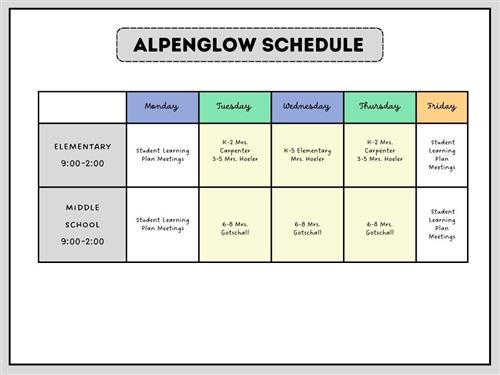ag schedule